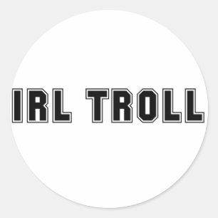IRL Troll Classic Round Sticker