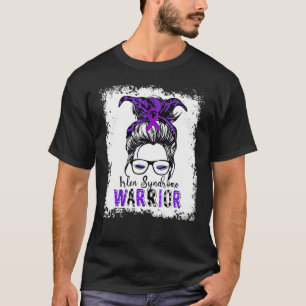 Irlen Syndrome Warrior Purple Ribbon Awareness T-Shirt
