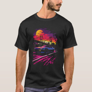 IROC Z Bridge Night Scene Retro 1980's Graphic Z28 T-Shirt