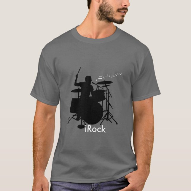 iRock drummer tee (Front)
