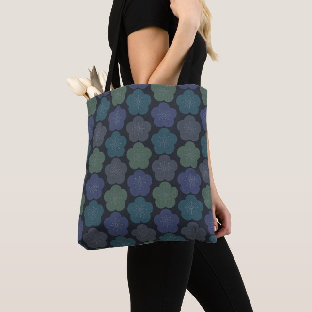 IRODORI UME - Dark - Zen Tote Bag (Close Up)