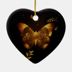 Iron Butterfly Ceramic Tree Decoration