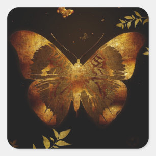 Iron Butterfly Square Sticker