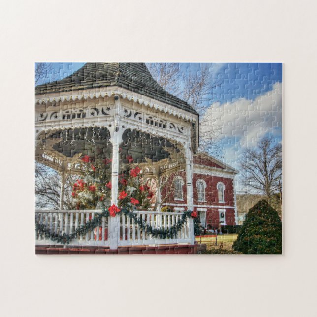 Iron County Courthouse and Gazebo Jigsaw Puzzle (Horizontal)