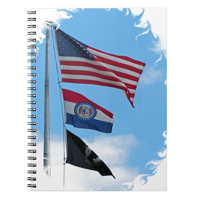 Iron County Flags Spiral Notebook (Front)