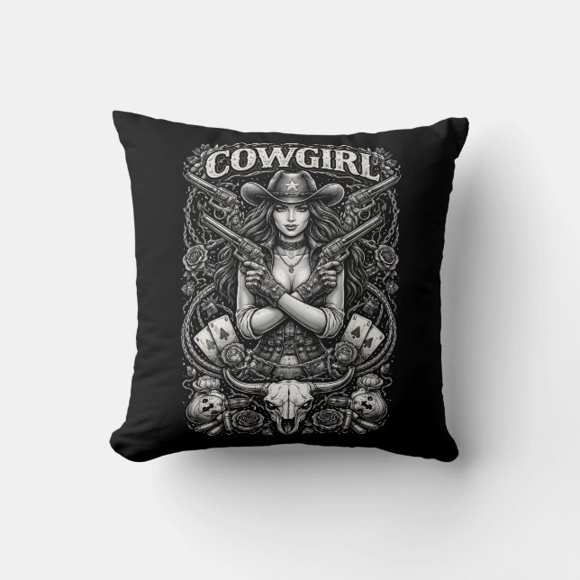 Iron Cowgirl Cushion (Front)