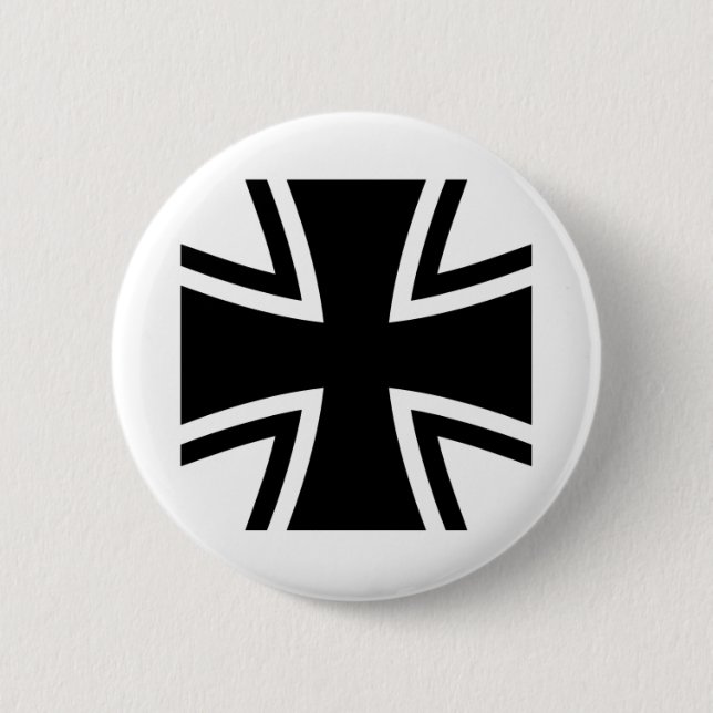 IRON CROSS 6 CM ROUND BADGE (Front)