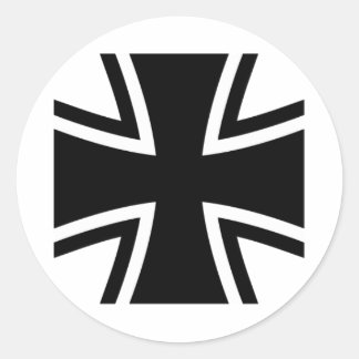 IRON CROSS CLASSIC ROUND STICKER