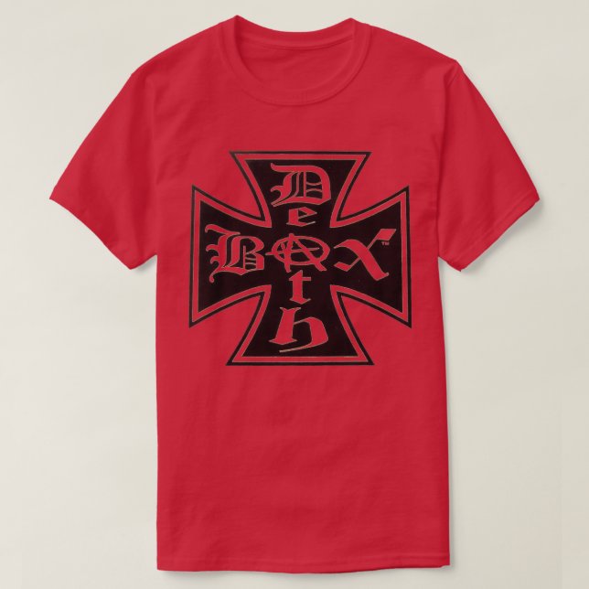 Iron Cross Deathbox skateboard design T-Shirt (Design Front)