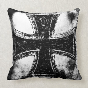 Iron Cross Throw Pillow