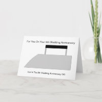Iron Design Personalised 6th Wedding Anniversary