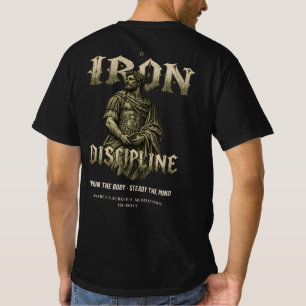Iron Discipline Stoic Marcus Aurelius Gym Graphic T-Shirt