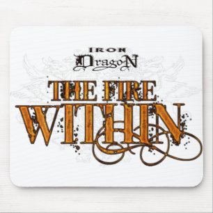 Iron Dragon: The Fire Within Mouse Pad