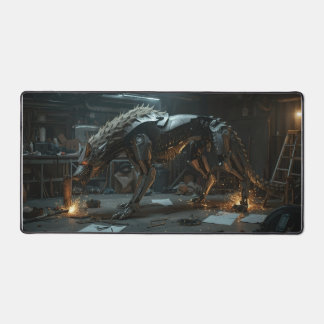 Iron Fang – Cyber Beast Gaming Mousepad Desk Mat