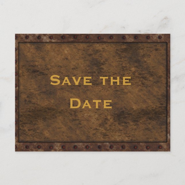 Iron Framed Effect Boys Birthday Double Sided Announcement Postcard (Front)