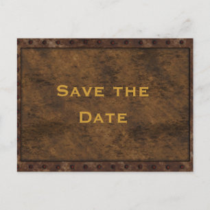 Iron Framed Effect Boys Birthday Double Sided Announcement Postcard