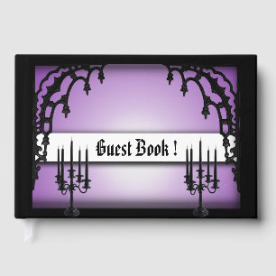 Iron Gates Purple Gothic Guest Book