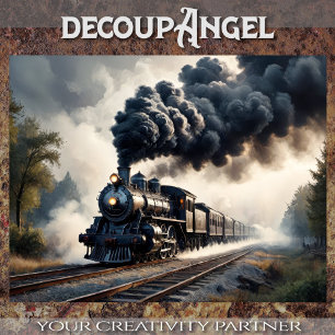 Iron Horse Majesty - Decoupage _ Tissue Paper