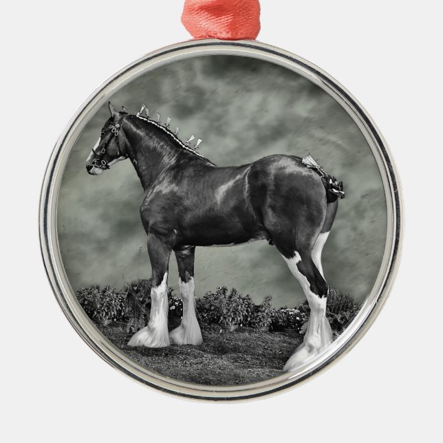 Iron Horse Steele Metal Tree Decoration (Front)