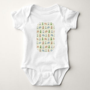 Iron Ironing Laundry patten Baby Bodysuit