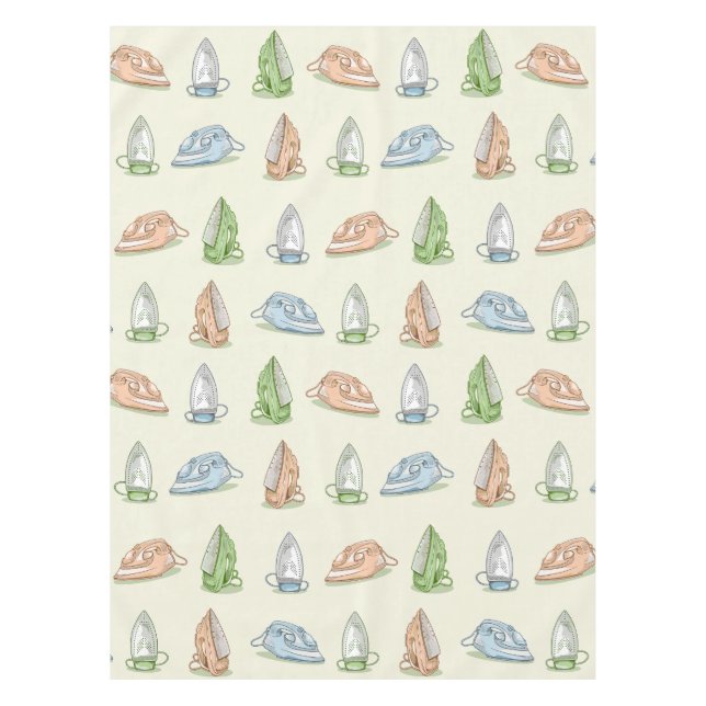 Iron Ironing Laundry patten Tablecloth (Front)