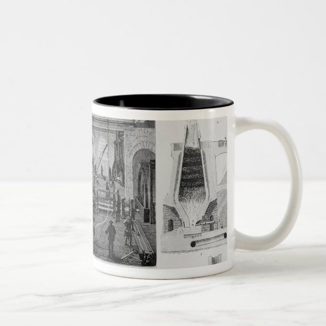 Iron-Making with a General View of Rolling Iron Two-Tone Coffee Mug (Right)