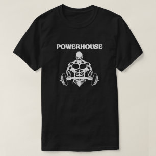 IRON MAN BLACK TRAINING POWERHOUSE GRAPHIC MEN'S T-Shirt