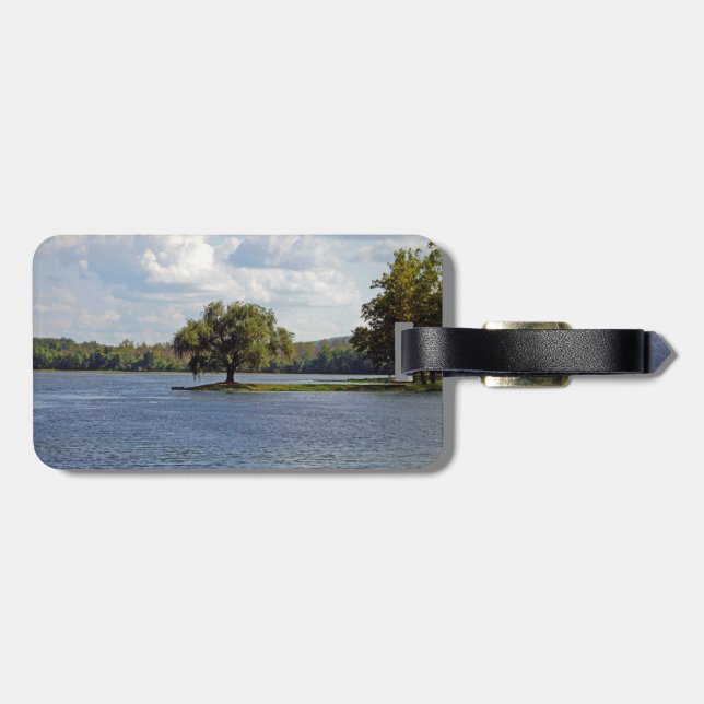 Iron Mountain Lake Luggage Tag (Back Horizontal)