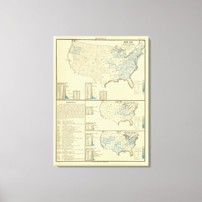 Iron ore mining regions canvas print (Front)