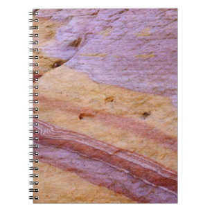Iron oxides colour a sandstone formation spiral notebook