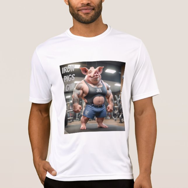 IRON PIGS GYM 2 T-Shirt (Front)