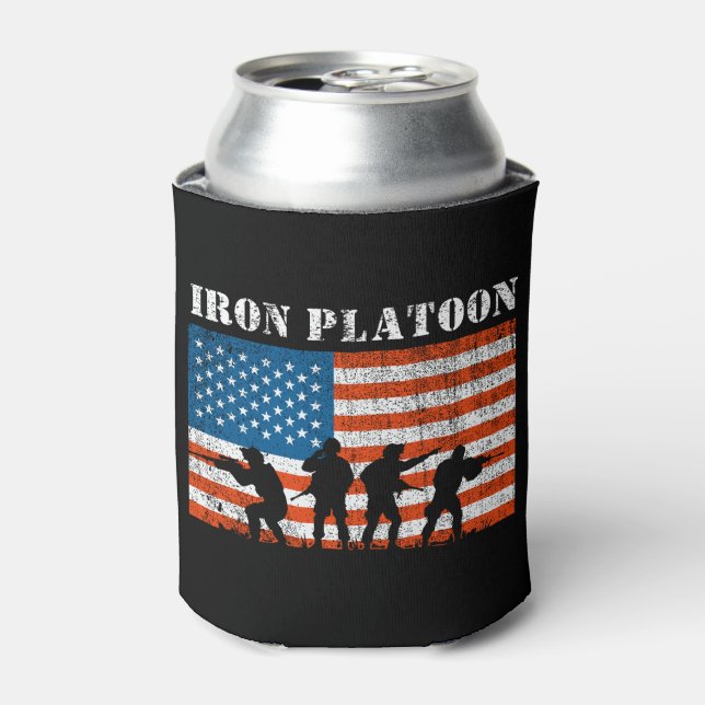 Iron Platoon  Can Cooler (Can Front)