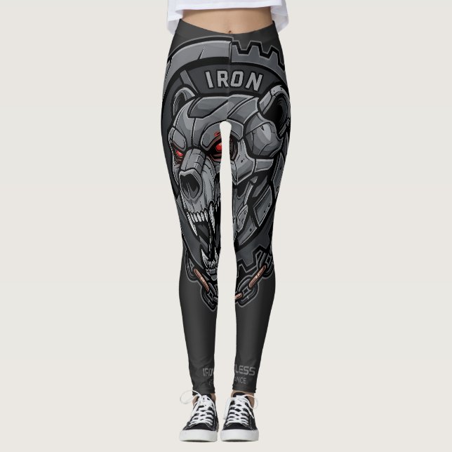 Iron Relentless Hardcore Endurance | Gym Mindset Leggings (Front)
