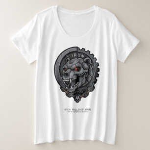 Iron Relentless Hardcore Endurance Gym Mindset Plus Size T-Shirt