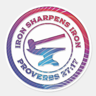 Iron Sharpens Iron Classic Round Sticker