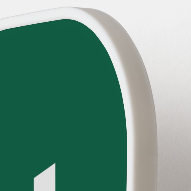 Iron Sharpens Iron (Hunter Green) Pickleball Paddle (Left Detail)