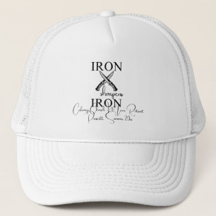 Iron sharpens Iron Knife Christian Trucker Hat