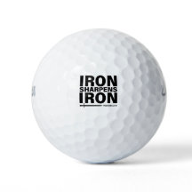 "Iron Sharpens Iron" themed Wilson Golf Balls