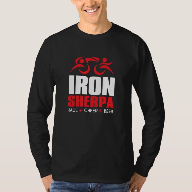 Iron Sherpa Triathlon Triathlete Inspired  Haul Ch T-Shirt (Front)