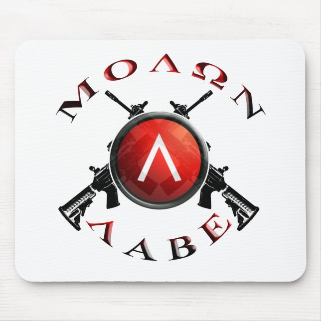 Iron Sights/Molon Labe Mouse Pad (Front)