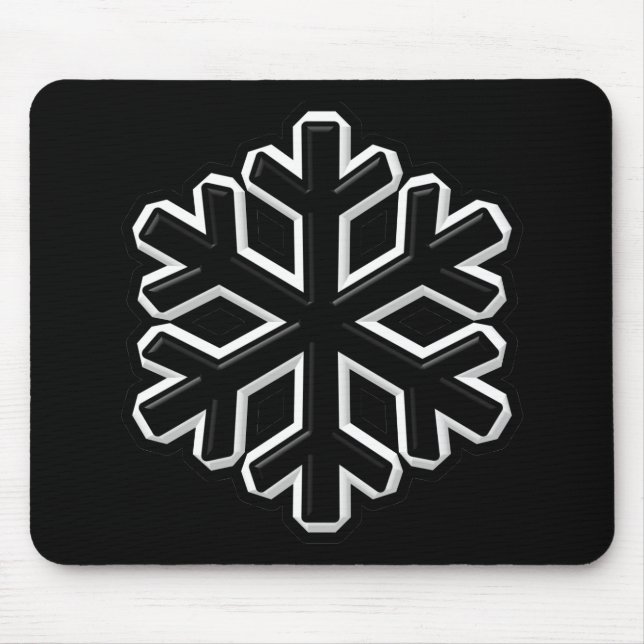 Iron Snowflake Mouse Pad (Front)