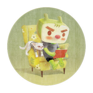 Iron T: Focus Mode On Cosy Reading Time Art Cutting Board