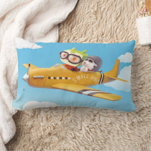 Iron T & Smile Pup: High Flying Adventure Lumbar Cushion