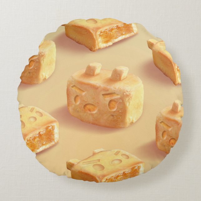 Iron T: Taiwanese Pineapple Cake Pattern Round Cushion (Front)