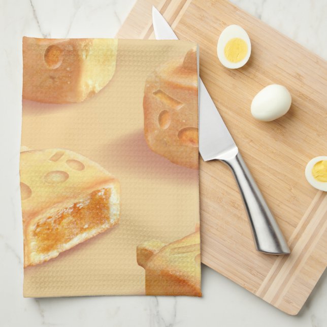 Iron T: Taiwanese Pineapple Cake Pattern Tea Towel (Quarter Fold)