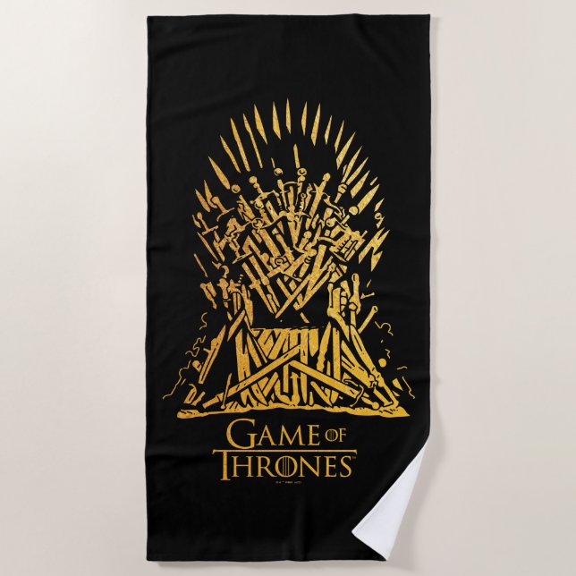 Iron Throne Icon Beach Towel (Front)