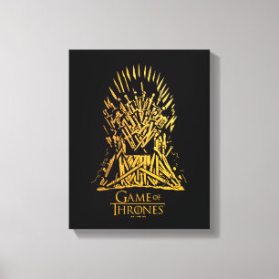 Iron Throne Icon Canvas Print