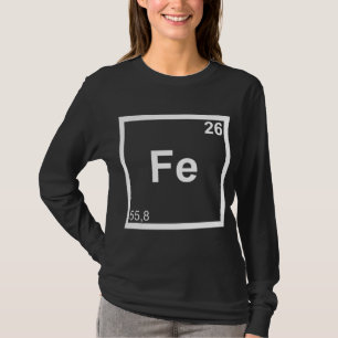Iron Triathlete Fe Periodic System Swim Bike Run T-Shirt