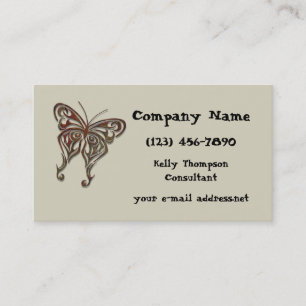 Iron Tribal Butterfly Business Card
