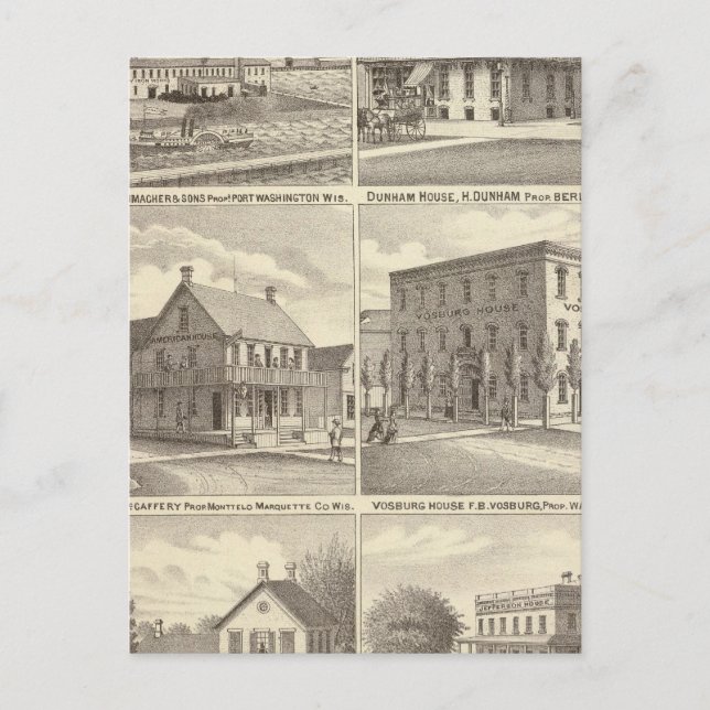 Iron Works, hotels & residences in Port Washington Postcard (Front)